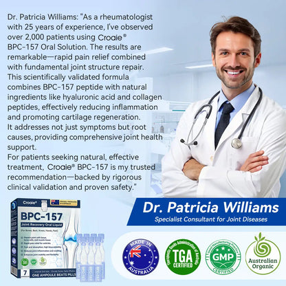 Croaie® BPC-157 Stabilized-Peptide Joint Recovery Oral Liquid - ✅Clinically Co-Developed with the Australian Peptide Association (APA)