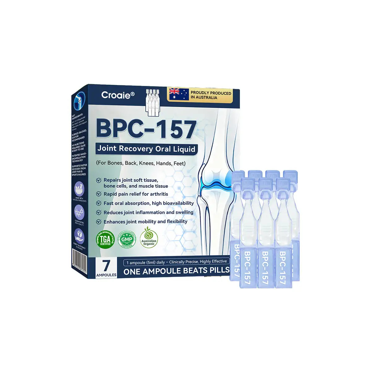 Croaie® BPC-157 Stabilized-Peptide Joint Recovery Oral Liquid - ✅Clinically Co-Developed with the Australian Peptide Association (APA)
