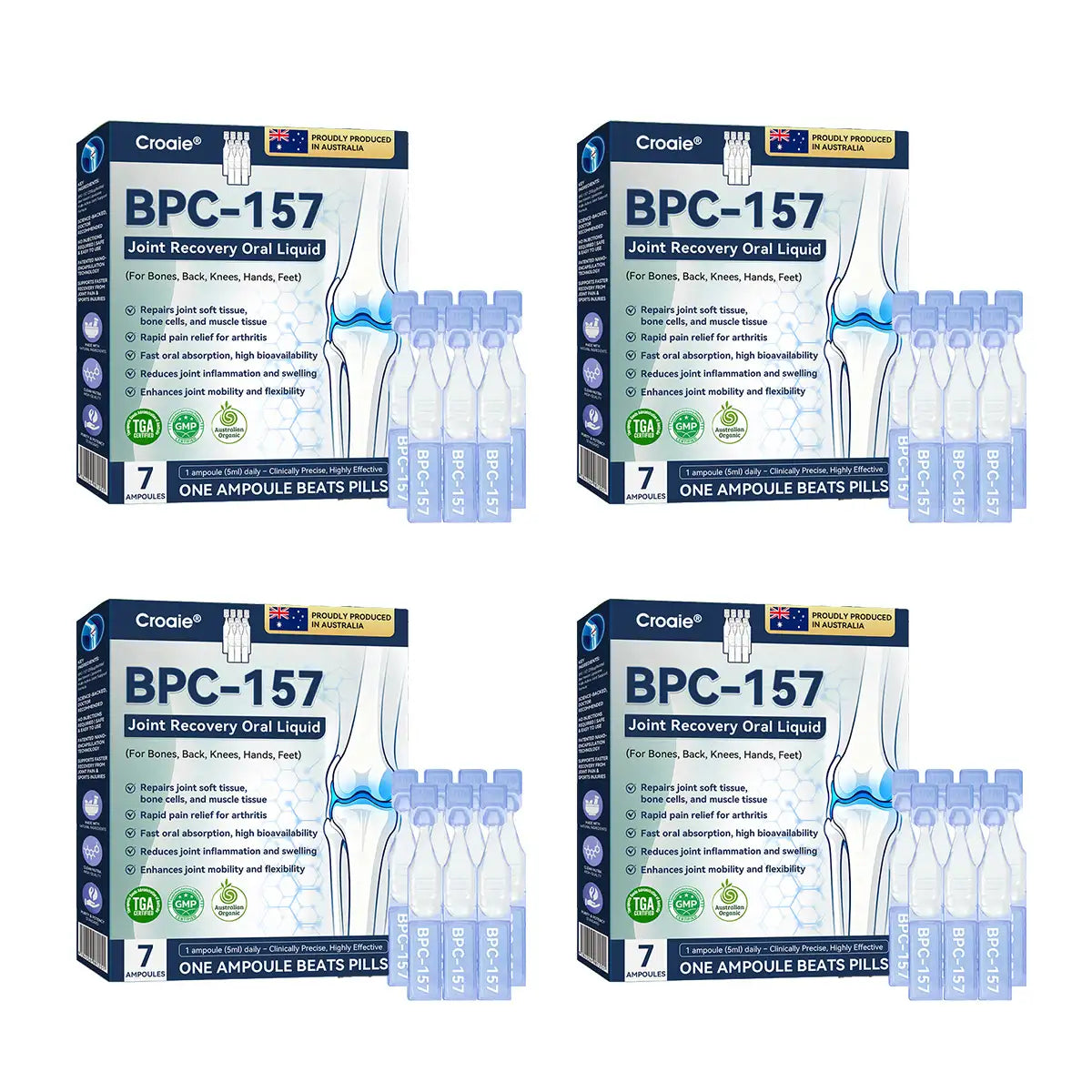 Croaie® BPC-157 Stabilized-Peptide Joint Recovery Oral Liquid - ✅Clinically Co-Developed with the Australian Peptide Association (APA)
