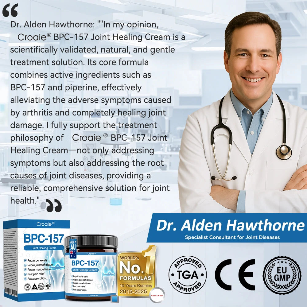 Croaie® BPC-157 Joint Healing Cream🦴Treats Arthritis, Neuropathy, Rheumatism, Sports Injuries & More🏆