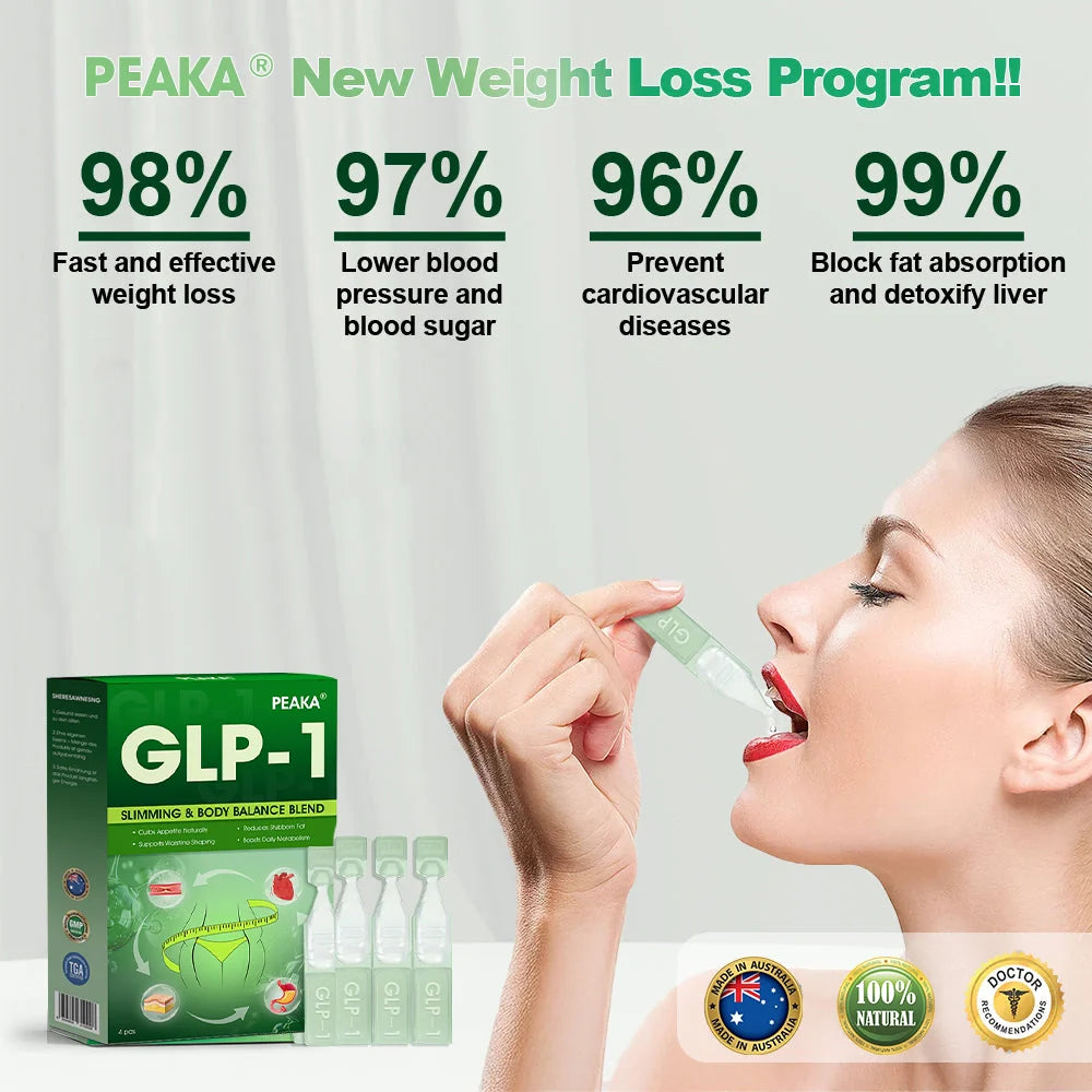 [Official Store]𝐏𝐄𝐀𝐊𝐀® 𝐆𝐋𝐏-𝟏 𝐖𝐞𝐢𝐠𝐡𝐭 𝐋𝐨𝐬𝐬 𝐎𝐫𝐚𝐥 𝐒𝐨𝐥𝐮𝐭𝐢𝐨𝐧 - 👨‍⚕️𝐎𝐛𝐞𝐬𝐢𝐭𝐲,𝐂𝐚𝐫𝐝𝐢𝐨𝐯𝐚𝐬𝐜𝐮𝐥𝐚𝐫 𝐃𝐢𝐬𝐞𝐚𝐬, 𝐃𝐢𝐚𝐛𝐞𝐭𝐞𝐬, 𝐒𝐥𝐞𝐞𝐩 𝐀𝐩𝐧𝐞𝐚, 𝐉𝐨𝐢𝐧𝐭 𝐏𝐫𝐨𝐛𝐥𝐞𝐦𝐬 𝐚𝐧𝐝 𝐌𝐨𝐫𝐞